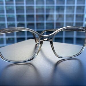 Celine Shiny Transparent Khaki Eyeglasses